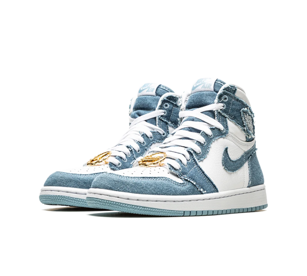 Tênis Nike Air Jordan 1 High 'Denim' Azul
