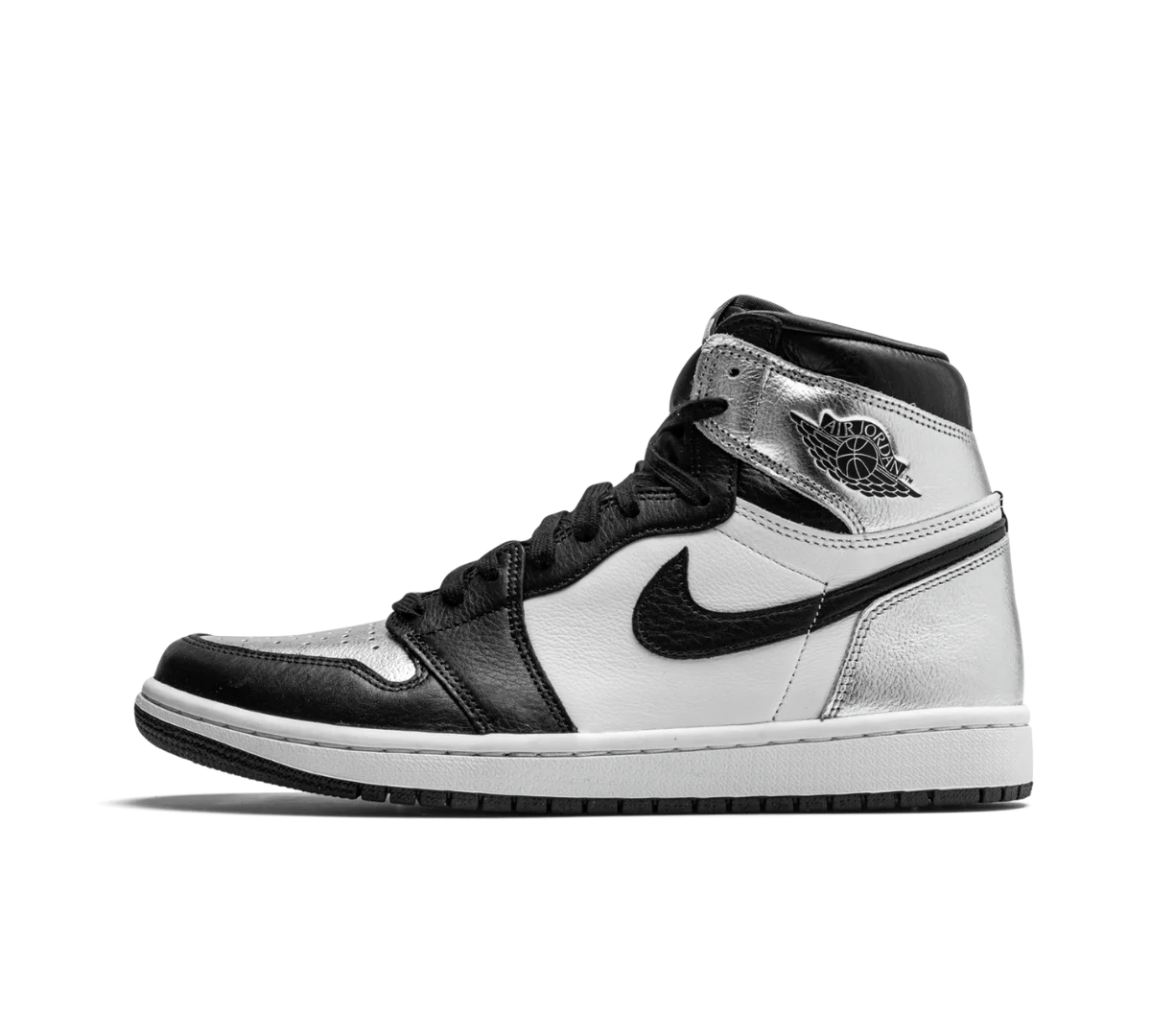 Tênis Nike Air Jordan 1 High 'Silver Toe' Prata