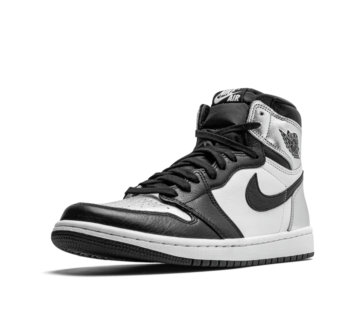 Tênis Nike Air Jordan 1 High 'Silver Toe' Prata
