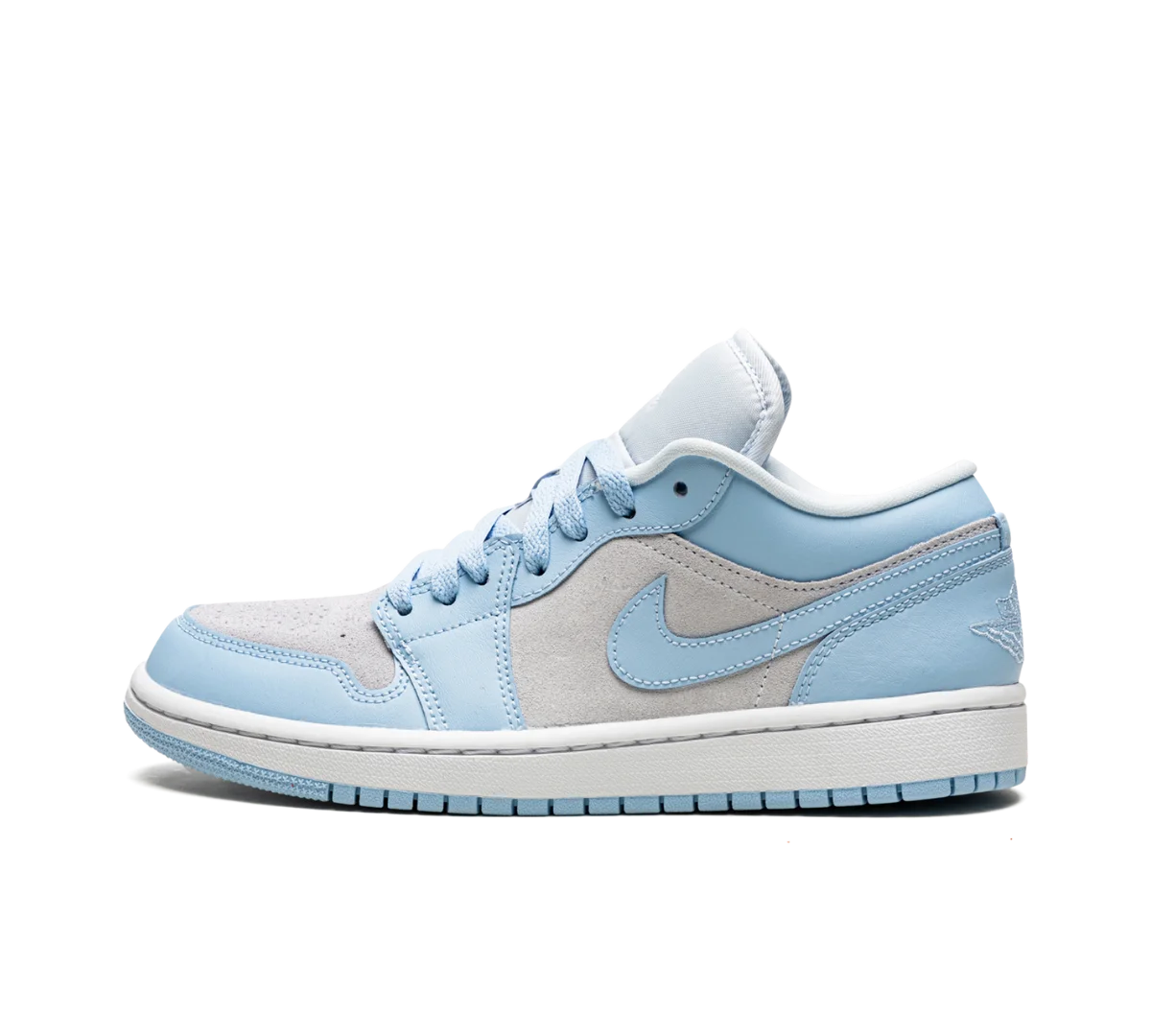 Tênis Nike Air Jordan 1 Low 'Football Grey' Azul