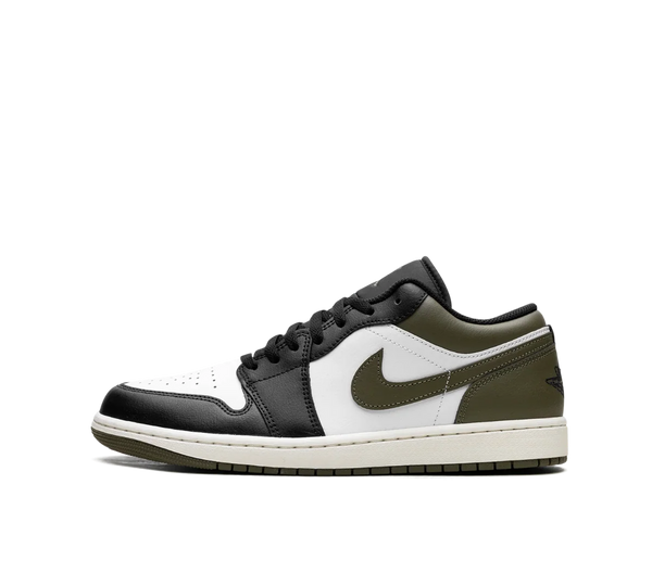 Tênis Nike Air Jordan 1 Low 'Black Toe Medium Olive'