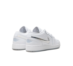 Tênis Nike Air Jordan 1 Low 'Glitter Swoosh' Branco / Colorido – foto 4