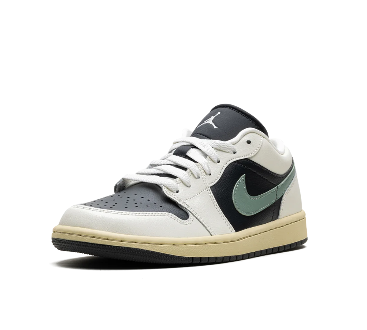 Tênis Nike Air Jordan 1 Low 'Jade Smoke' Branco / Verde