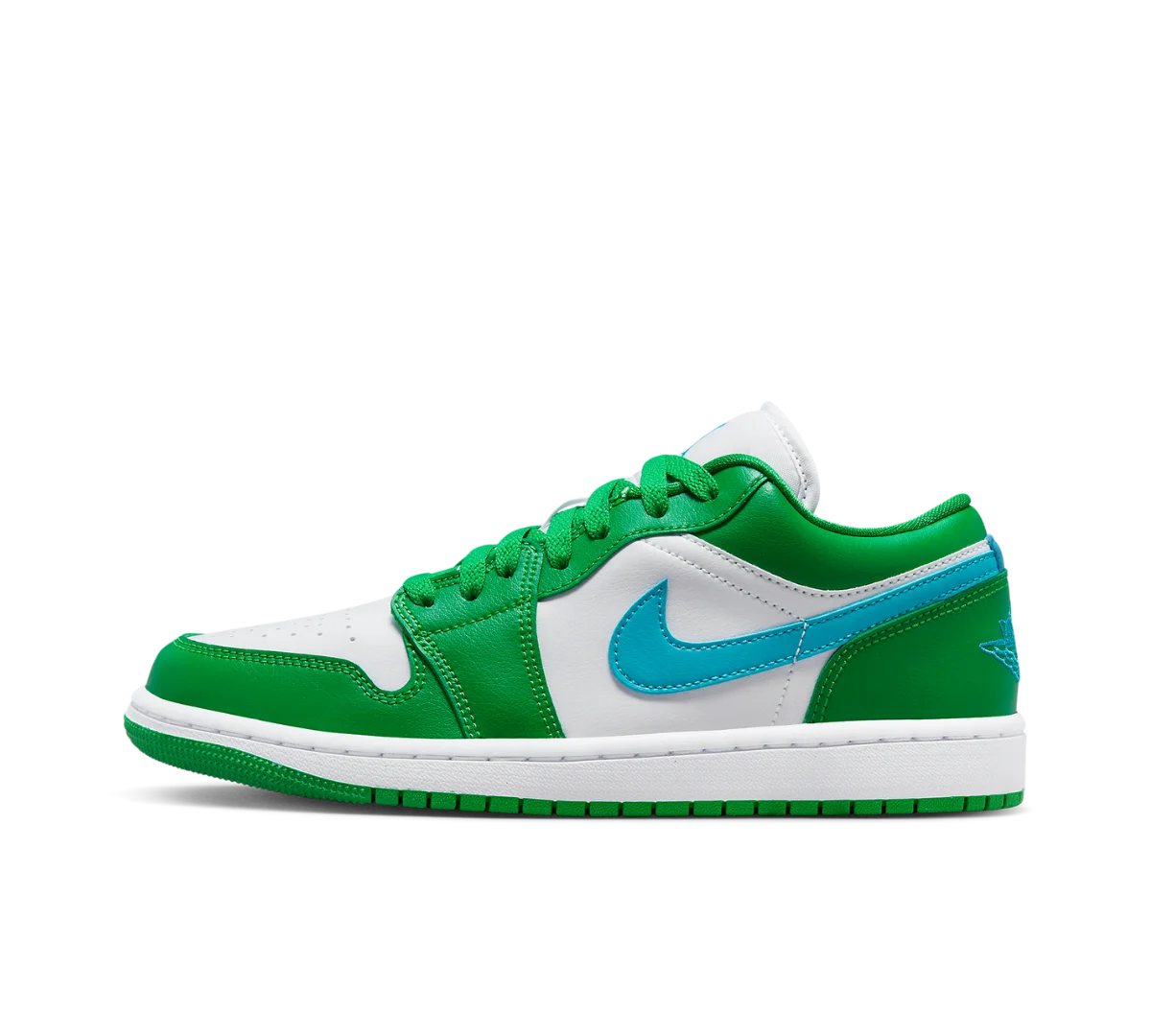 Tênis Nike Air Jordan 1 Low 'Lucky Green Aquatone' Verde