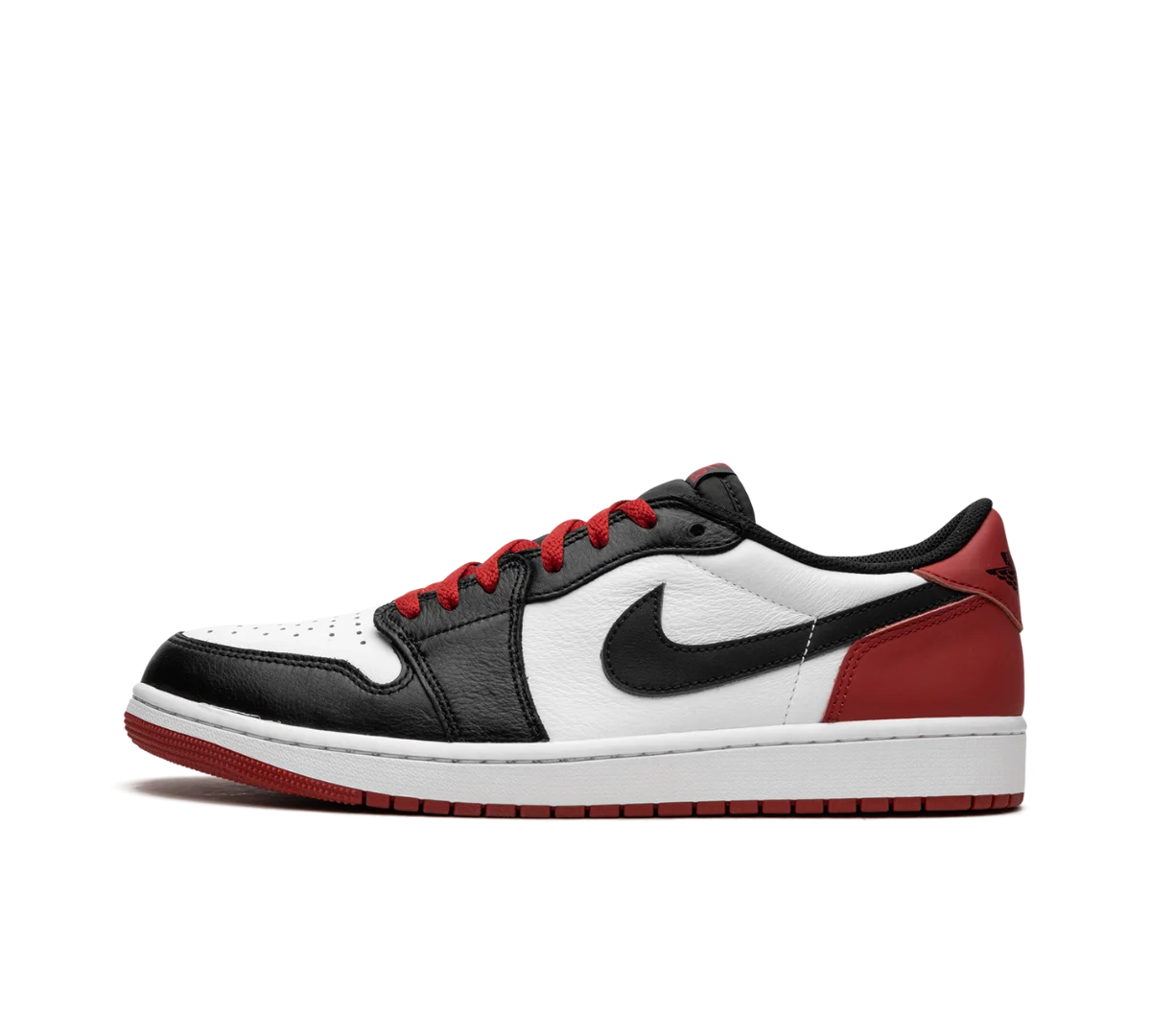 Tênis Nike Air Jordan 1 Low 'Black Toe' Vermelho