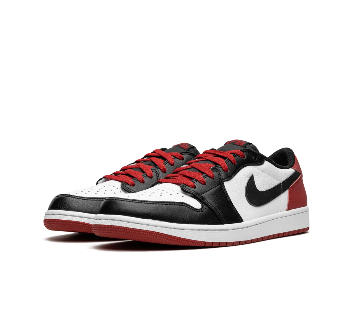 Tênis Nike Air Jordan 1 Low 'Black Toe' Vermelho