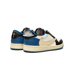Tênis Nike Air Jordan 1 Low OG x Travis Scott x 'Fragment' Azul / Preto – foto 5