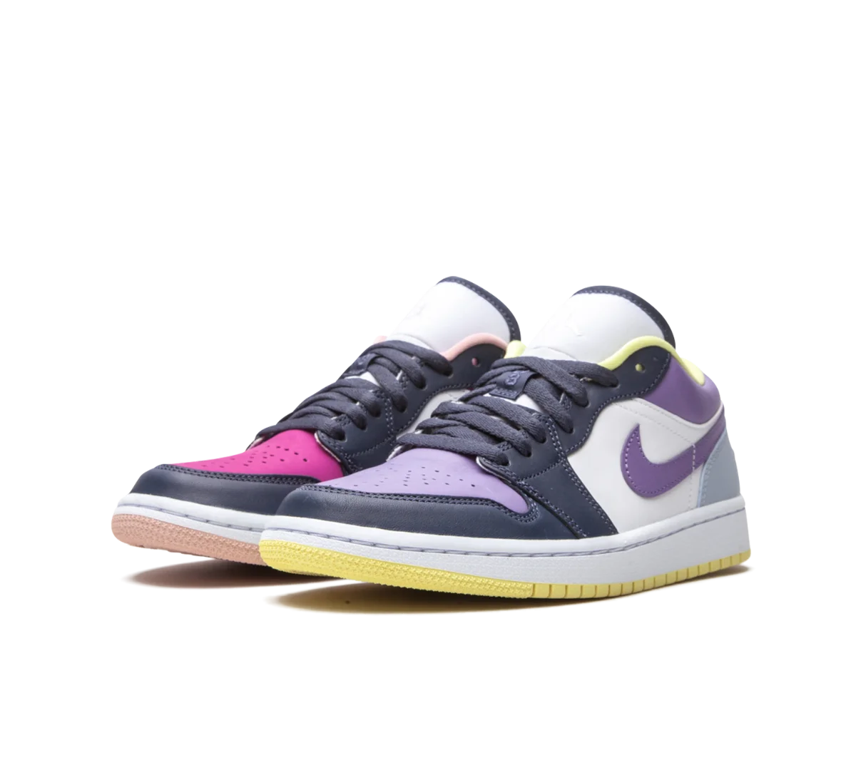 Tênis Nike Air Jordan 1 Low 'Purple Magenta' Colorido