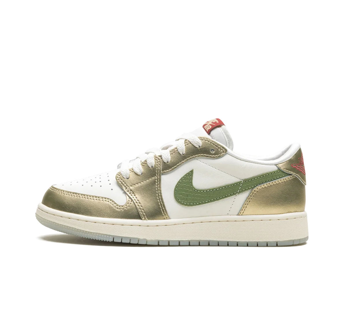 Tênis Nike Air Jordan 1 Low 'Year of the Dragon' Branco / Dourado