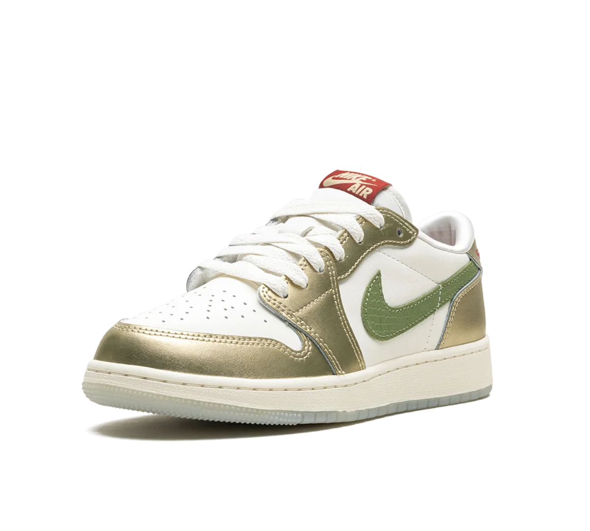 Tênis Nike Air Jordan 1 Low 'Year of the Dragon' Branco / Dourado