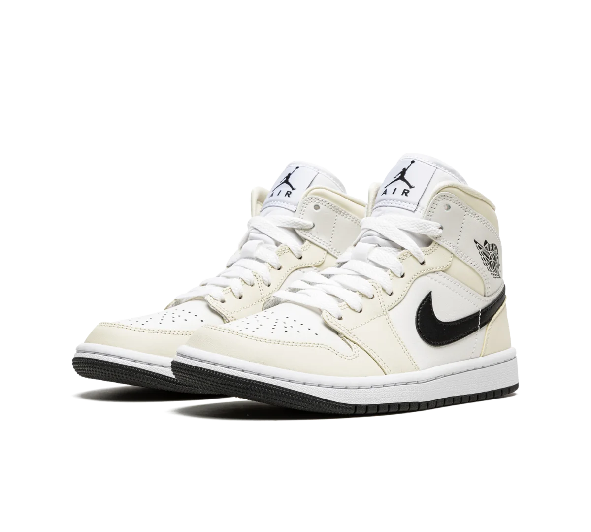 Tênis Nike Air Jordan 1 Mid 'Coconut Milk' Bege