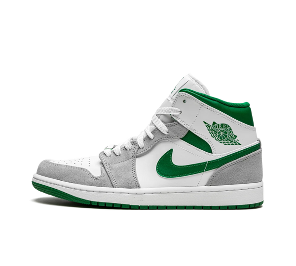 Tênis Nike Air Jordan 1 Mid Grey 'Pine Green' Verde
