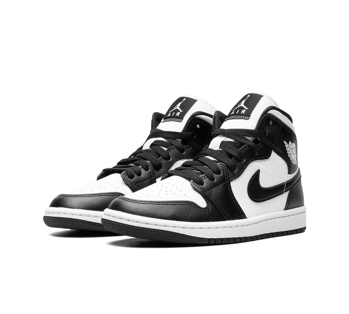 Tênis Nike Air Jordan 1 Mid 'Panda' Preto / Branco