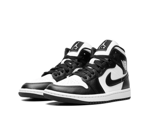 Tênis Nike Air Jordan 1 Mid 'Panda' Preto / Branco – foto 3