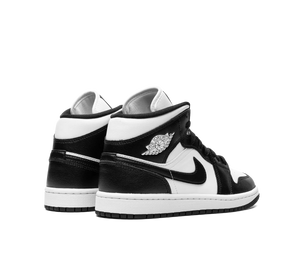 Tênis Nike Air Jordan 1 Mid 'Panda' Preto / Branco – foto 4