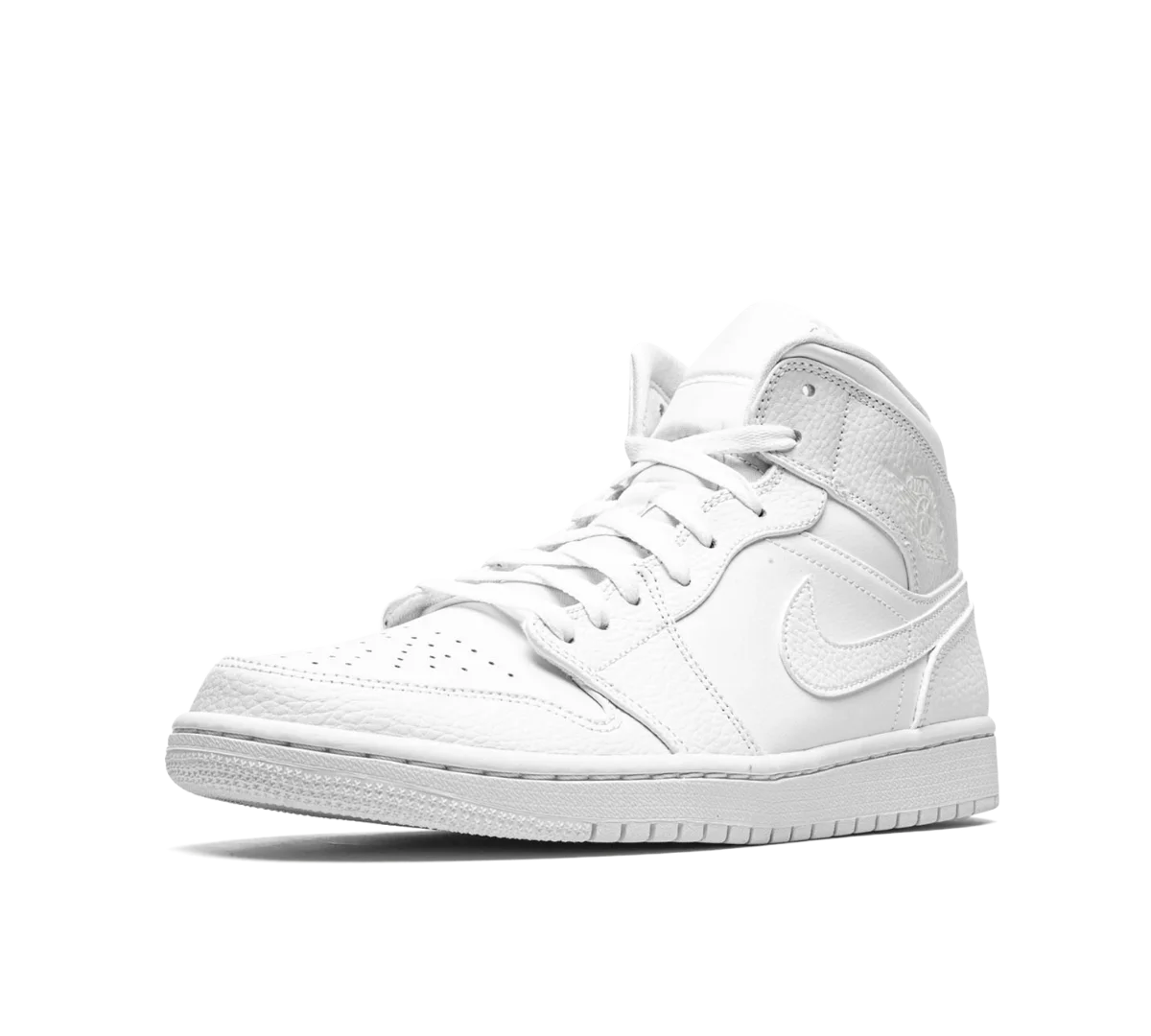 Tênis Nike Air Jordan 1 Mid 'Triple White' Branco