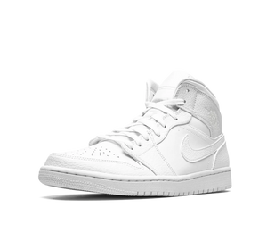 Tênis Nike Air Jordan 1 Mid 'Triple White' Branco – foto 2
