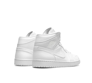 Tênis Nike Air Jordan 1 Mid 'Triple White' Branco – foto 4