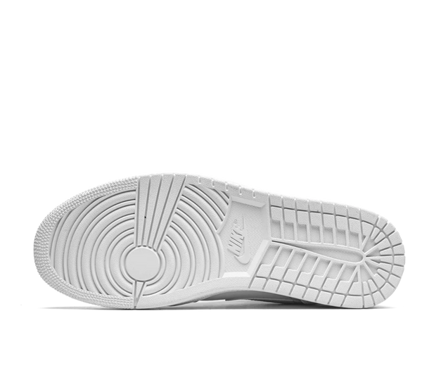 Tênis Nike Air Jordan 1 Mid 'Triple White' Branco