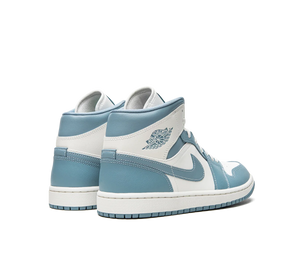 Tênis Nike Air Jordan 1 Mid 'UNC' Azul – foto 4