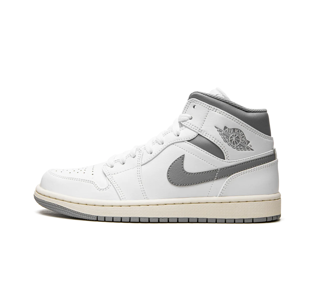 Tênis Nike Air Jordan 1 Mid 'Vintage Grey' Cinza