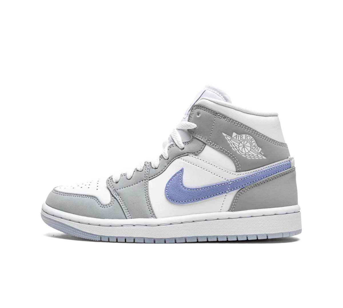 Tênis Nike Air Jordan 1 Mid 'Wolf Grey' Cinza