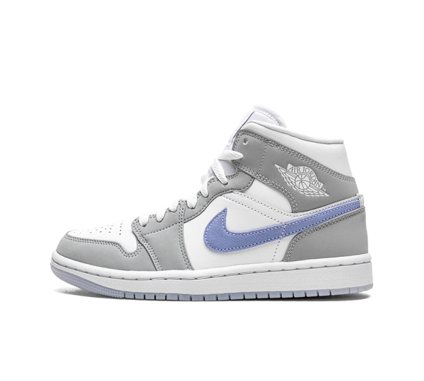 Tênis Nike Air Jordan 1 Mid 'Wolf Grey' Cinza