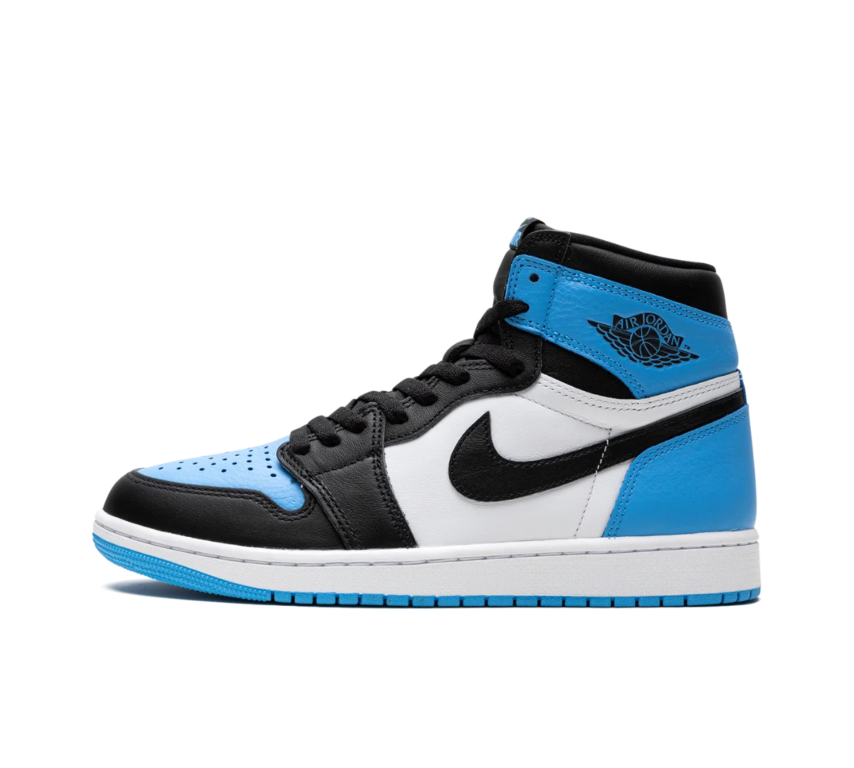 Tênis Nike Air Jordan 1 High 'UNC Toe' Azul
