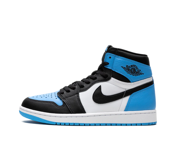 Tênis Nike Air Jordan 1 High 'UNC Toe' Azul