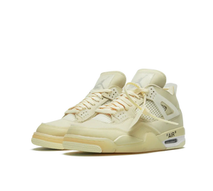 Tênis Nike Air Jordan 4 Retro x Off-White 'Sail' Creme – foto 3