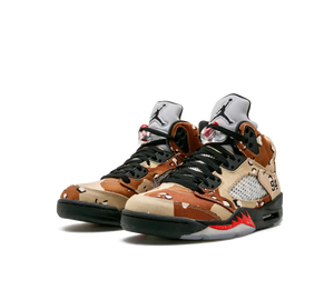 Tênis Nike Air Jordan 5 Retro x Supreme 'Desert Camo' Camuflado – foto 3