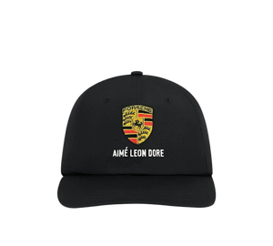 Boné Aimé Leon Dore x Porsche 'Nylon Logo Hat Black' Preto – frente