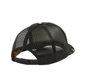 Boné Gallery Dept. 'Workshop Trucker Hat Black' Preto – costas
