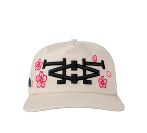 Boné oMA Studios 'NY NY Cherry Blossom Cream' Bege