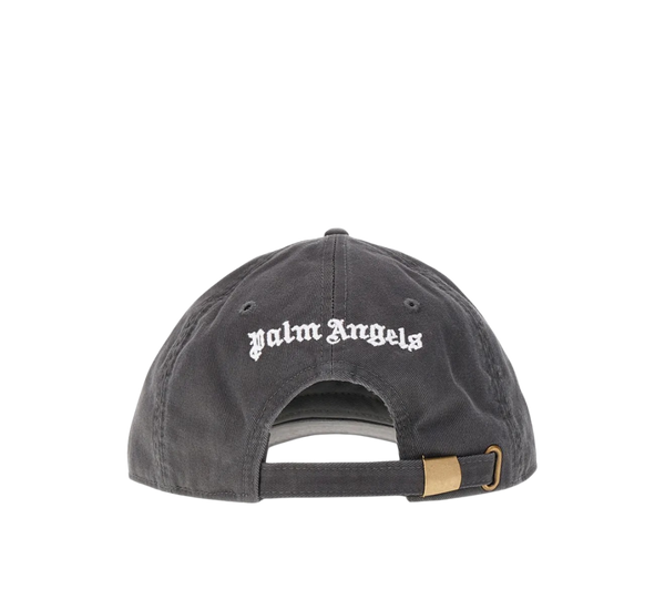 Boné Palm Angels 'Monogram-Embroidered Baseball’ Cinza