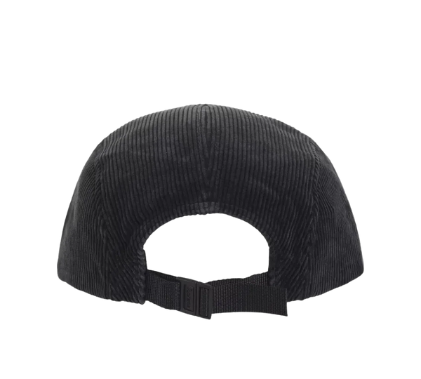 Boné Supreme Cotelê 'Corduroy Camp Cap Black' Preto