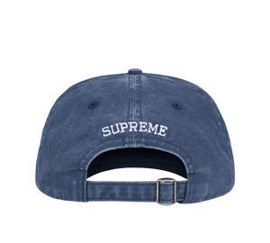Boné Supreme Washed Canvas S Logo 6 Panel 'FW26 Navy' Azul