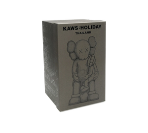 Boneco KAWS Holiday Thailand Vinyl Figure 'Brown' Marrom – embalagem
