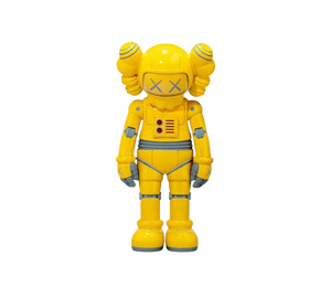 Boneco KAWS Robot Companion Vinyl Figure 'Yellow' Amarelo – vista frontal