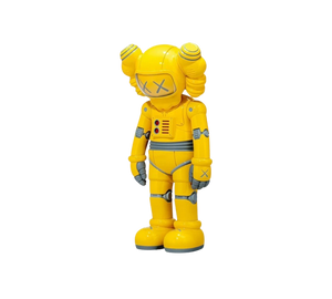 Boneco KAWS Robot Companion Vinyl Figure 'Yellow' Amarelo – vista 3/4