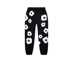 Calça Denim Tears 'The Cotton Wreath Sweatpants Black' Preto – costas