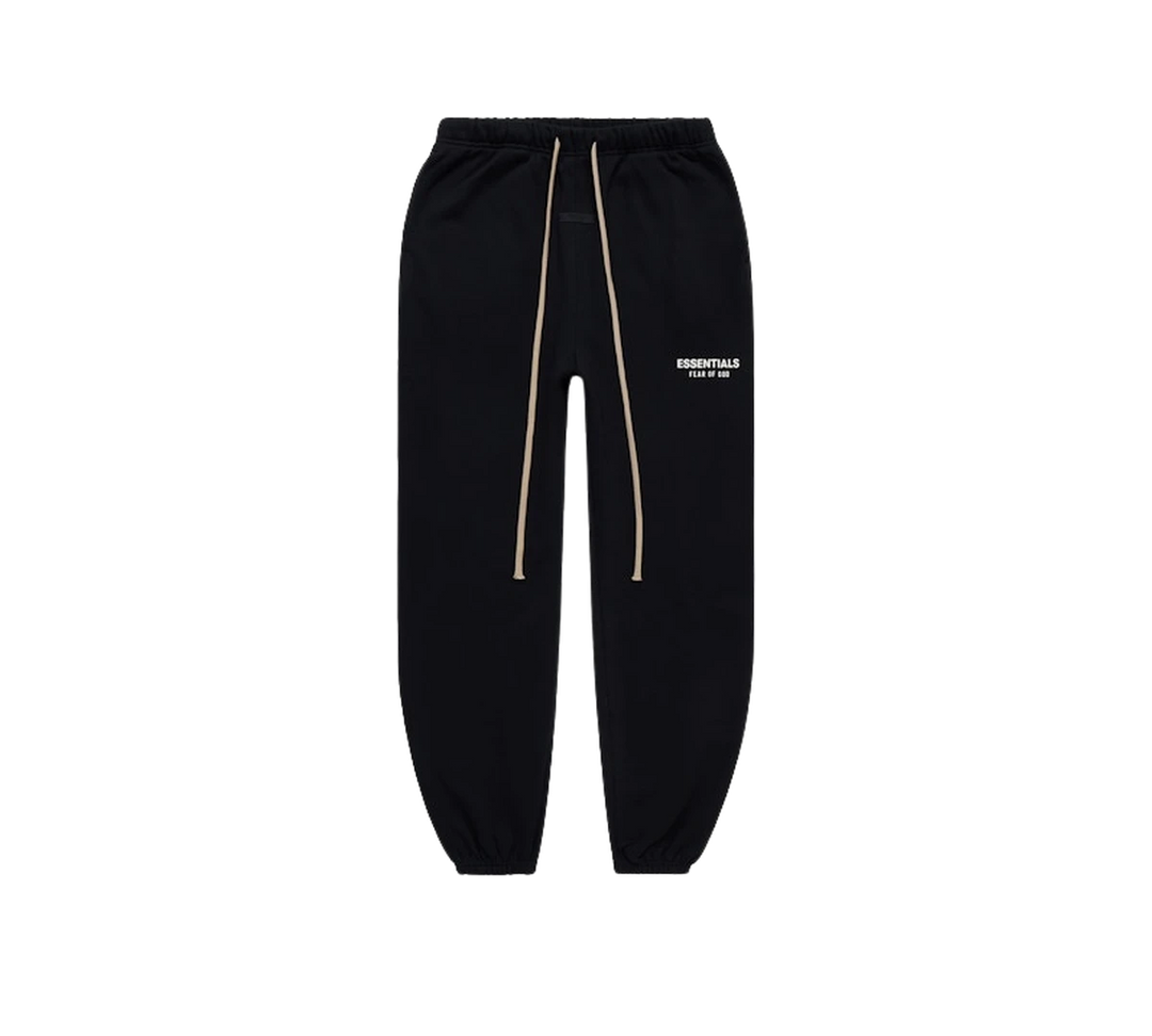 Calça Fear of God Essentials 'Fleece Essential Sweatpant Black' Preto – frente