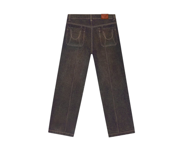 Calça Midas Touch 'Midas Baggy Jeans Dirt' Marrom