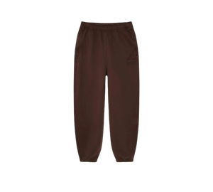 Calça Stussy x Nike 'Stone Washed Fleece Pant Dark Cinder' Marrom – frente
