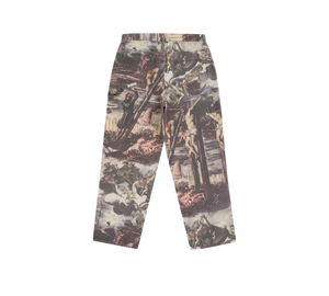 Calça Supreme 'Painter Pant Crucifixion Multicolor' Colorido – costas