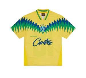 Camisa Corteiz 'Club America Brasil Jersey Yellow' Amarelo – frente