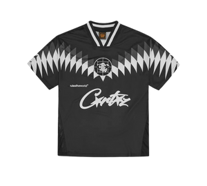 Camisa Corteiz 'Club RTW Football Jersey Black' Preto – frente