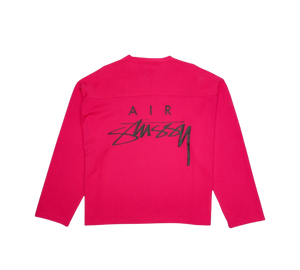 Camisa Stussy x Nike 'Dri-FIT Mesh Jersey Fireberry' Rosa – costas