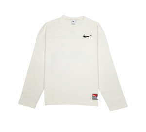 Camisa Stussy x Nike 'Dri-FIT Mesh Jersey Sail' Branco – frente