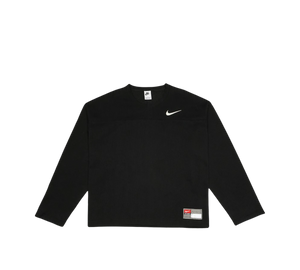 Camisa Stussy x Nike 'Dri-FIT Mesh Jersey Black' Preto – frente